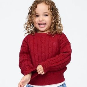 Toddler CashSoft Cable-Knit Sweater